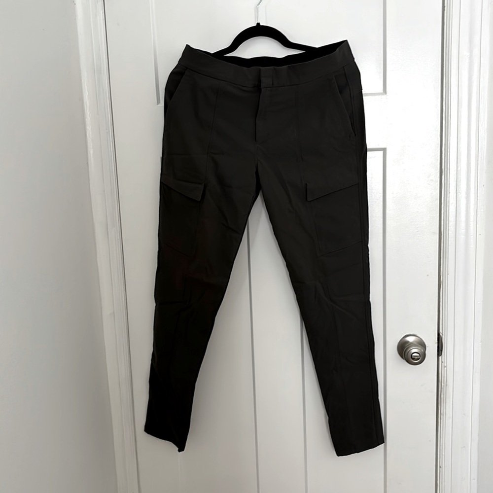 Athleta Black Cargo Slim Ankle Pants